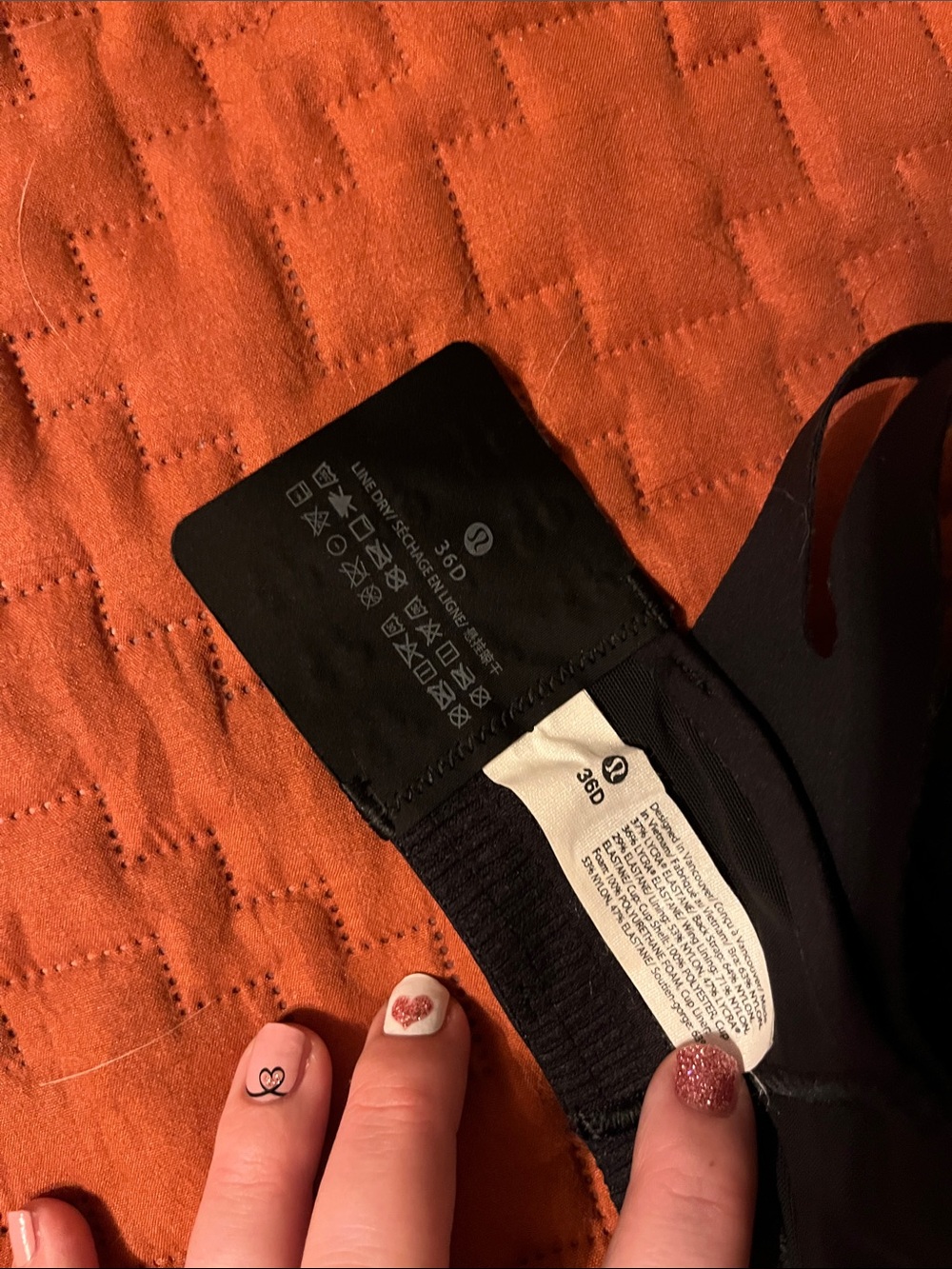 lululemon athletica Black High-Support Seamless Sports Bra - Picture 2 of 3